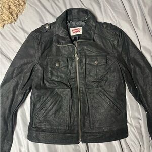 Levi's Black Leather Jacket